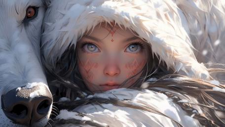 Tribe Girl Of North wallpaper