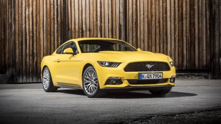 Vibrant Yellow Ford Mustang Wallpaper wallpaper