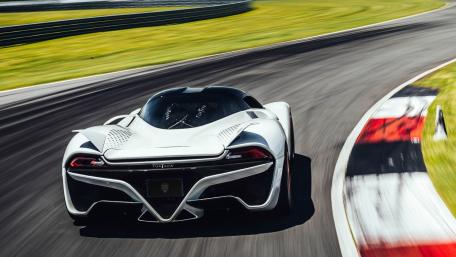 Sleek Speed Monster on the Track wallpaper