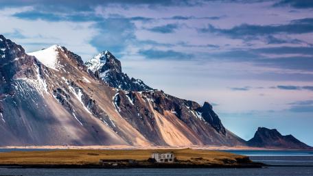 Mountain Serenity by the Coastline wallpaper