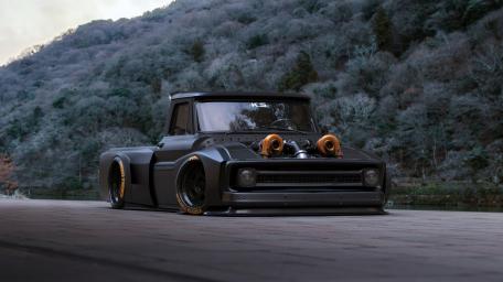 Classic Chevrolet Hotrod Pickup Adventure wallpaper