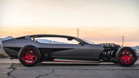 Lamborghini Espada in Stunning Sunset View wallpaper