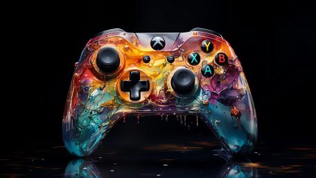 Vibrant Xbox Controller Artwork wallpaper