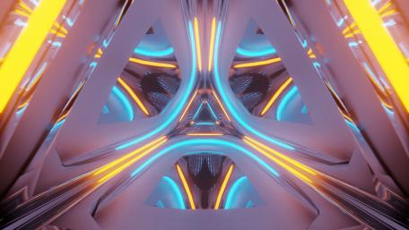 Futuristic Neon Glow Abstract Art Wallpaper wallpaper