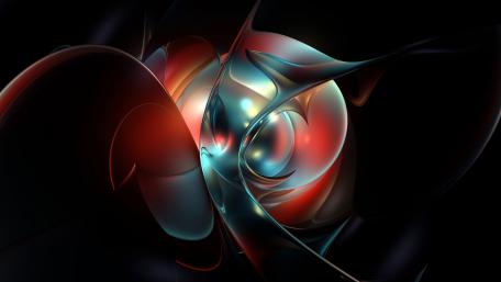 Vibrant Abstract 3D Art Piece wallpaper
