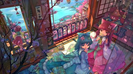 Enchanted Evening in Anime World wallpaper