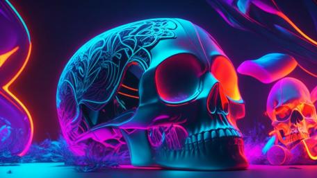 Stylized Skull wallpaper