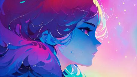 Dreams in Neon Hues wallpaper
