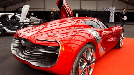 Sleek and Striking Renault DeZir Sports Car Wallpaper wallpaper