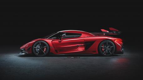 Koenigsegg Jesko in Stunning Red wallpaper