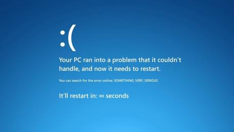 Blue Screen of Infinite Restarts wallpaper