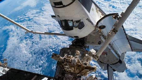 Majestic View of the International Space Station wallpaper