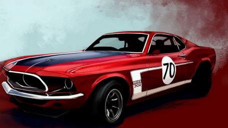Boss 302 Mustang wallpaper