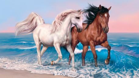 Horse art wallpaper