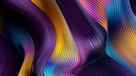 Waves of Colorful Elegance wallpaper