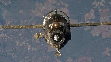 Orbital View of a Cutting-Edge Satellite wallpaper