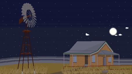 Fantasy Night in Pixel Artland wallpaper