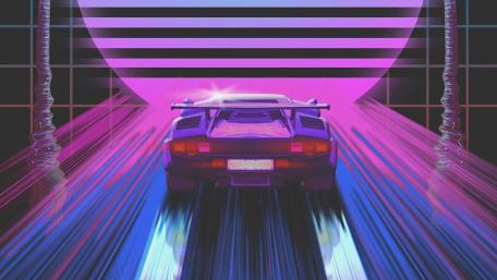 neon car wallpaper