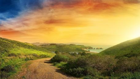 Serenity of Nature at Sunset wallpaper