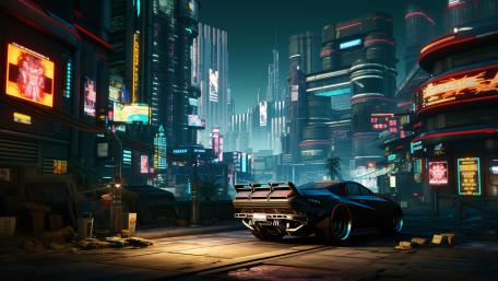 Neon Fueled Future Ride wallpaper