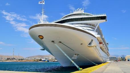 Majestic Cruise Ship at Docking Station wallpaper