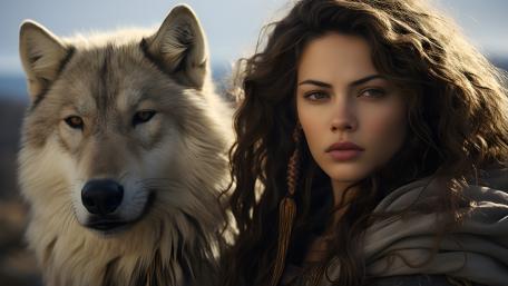 Mystical Bond Between Beauty and Beast wallpaper