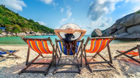 Sunbathing in Nang Yuan Island wallpaper