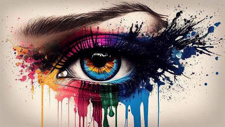Explosive Colors of Vision wallpaper