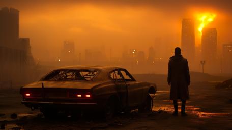 Apocalyptic Vision of a Lone Survivor wallpaper