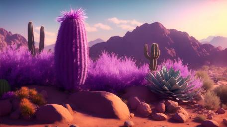 Purple desert wallpaper