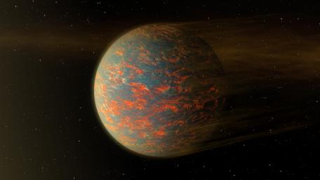 Fiery Alien World in 4K wallpaper