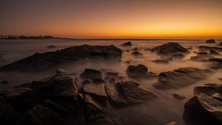 Long exposure at sunset wallpaper