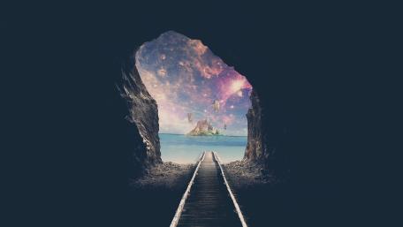 Tunnel to a Galactic Paradise wallpaper