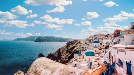 Oía, Santorini wallpaper