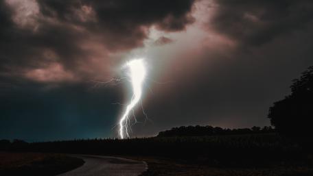 Electric Fury in the Night Sky wallpaper