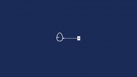 Blue Harmony Connections in Minimalist Design wallpaper