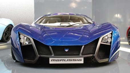 Sleek Blue Marussia Motors Design Inspiration wallpaper