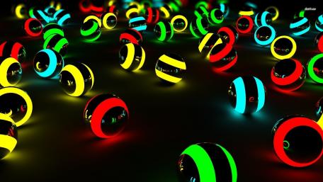 Neon Balls wallpaper