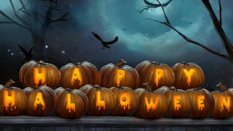 Spooky Pumpkin Celebration Wallpaper wallpaper