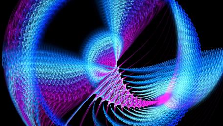 Vibrant Neon Spiral Fantasy wallpaper