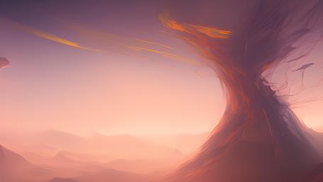 Whispers of the Sunset Sky wallpaper
