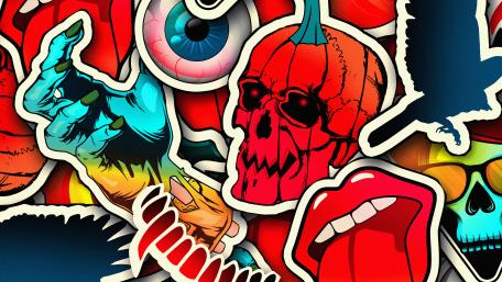 Haunted Stickers Extravaganza wallpaper