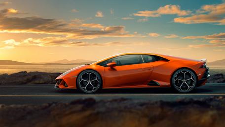 Lamborghini Huracan EVO Sunset Drive wallpaper