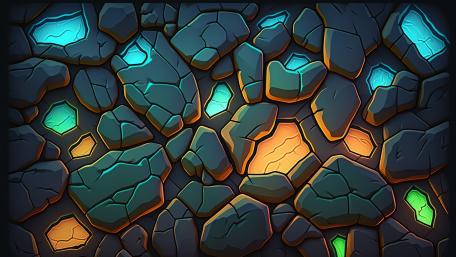 Glowing Mosaic Symmetry wallpaper