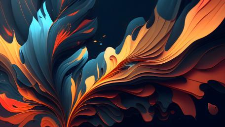 Sweeping Waves of Abstraction wallpaper