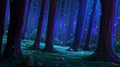 Glare Forest wallpaper