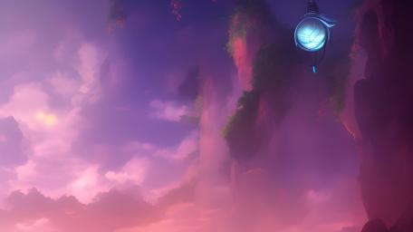 Mystical Purple Horizon Scene wallpaper