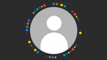 Vibrant Circular Shapes in Gray Background wallpaper