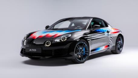 Dynamic Alpine A110 Art Car Wallpaper wallpaper