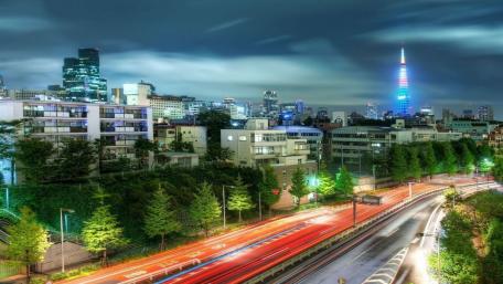 Tokyo evening wallpaper